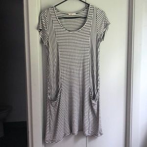Striped Tee Shirt Dress